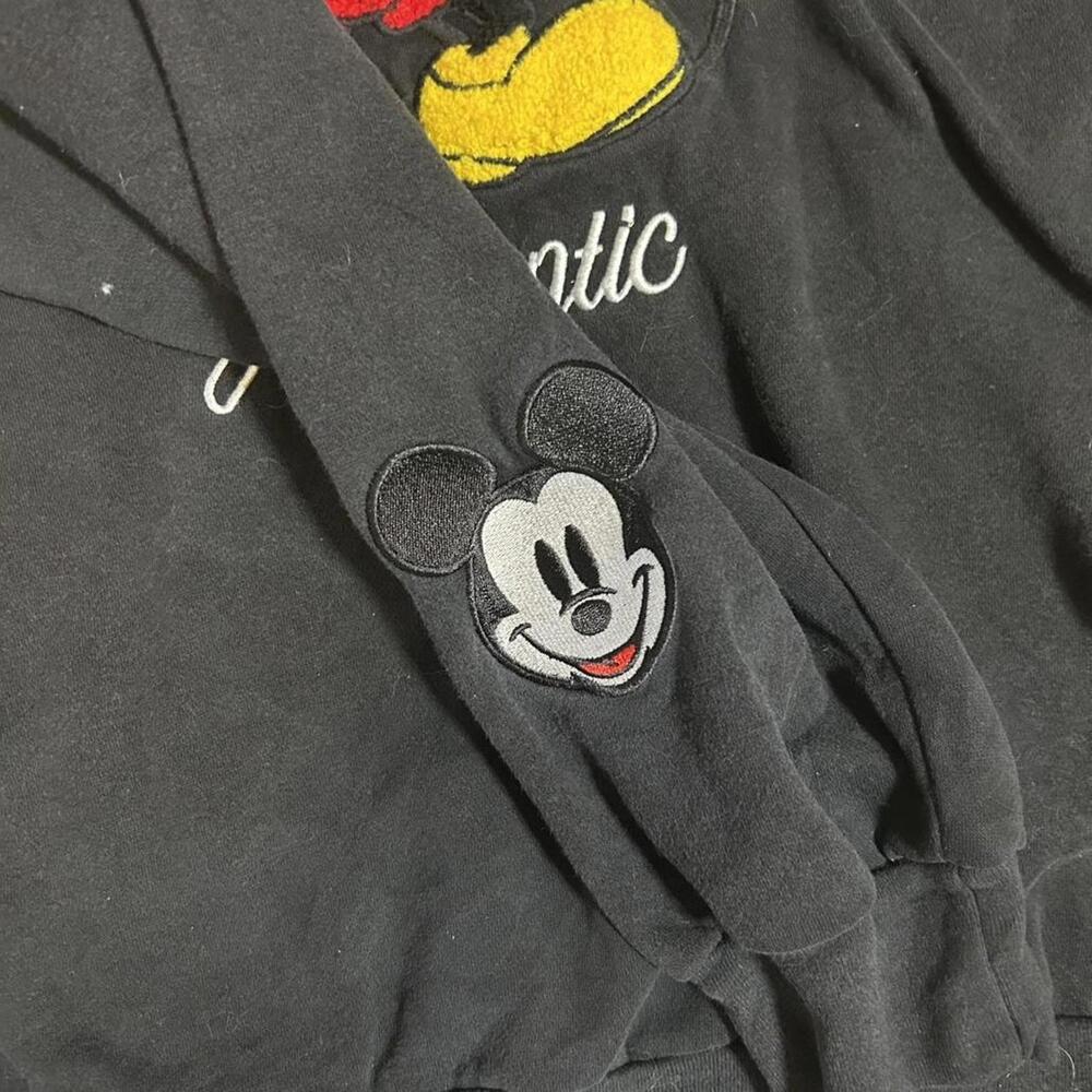 Embroidered Authentic Mickey Mouse Crewneck Sweatshirt L - Picture 3 of 5
